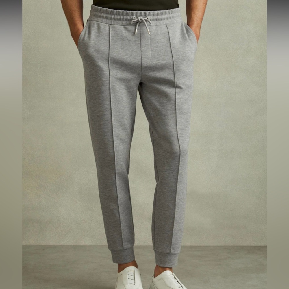 Reiss Premier Jersey Drawstring Jogger 
Grey 
Size L
NIB